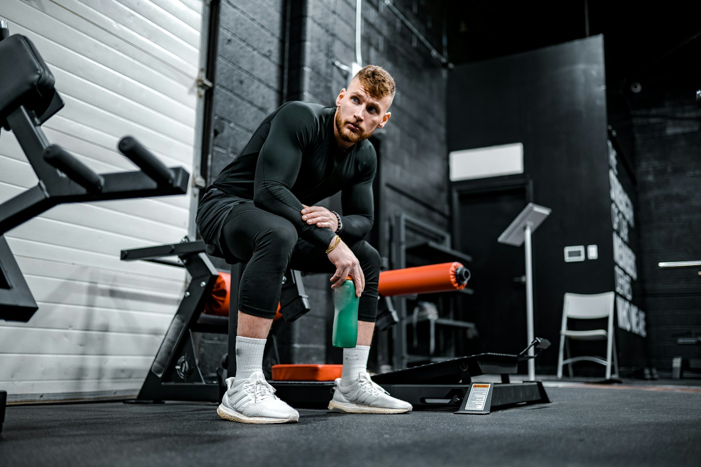 Symbolfoto: Sportler bei einer Trainingspause